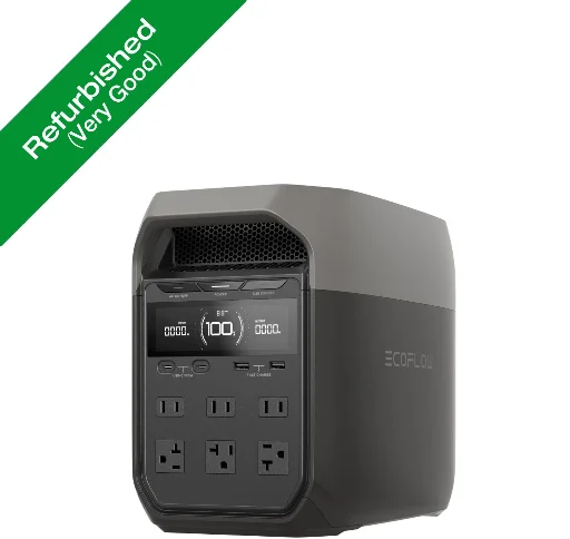 EcoFlow DELTA 3 1024Wh 1800W Portable Power Station LFP Generator (Refurbished) Deal