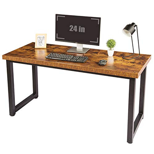 TOPSKY 59"x23.6" Computer/Office Desk (Rustic Brown)