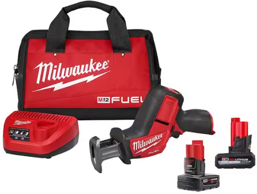 Milwaukee M12 FUEL HACKZALL Reciprocating Saw Kit with 4.0 Ah and 5.0 Ah XC High Output Batteries Deal