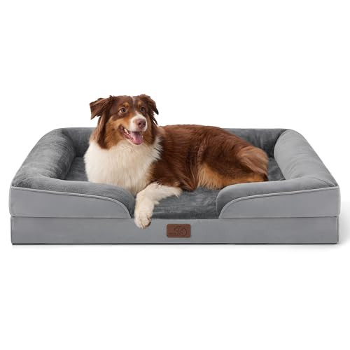 Bedsure Orthopedic Dog Bed Large Grey