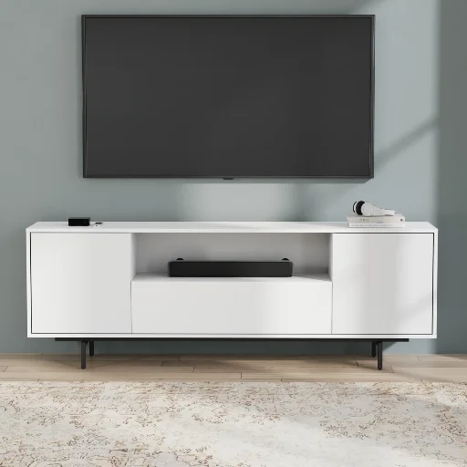Latitude Run Canterbury 74.5" 3 Door TV Stand for TVs up to 85" Deal
