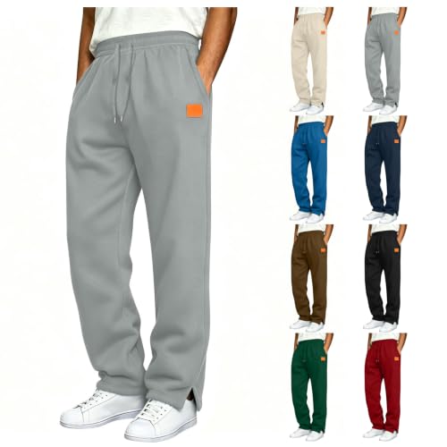 Mens Open Bottom Fleece Joggers Deal