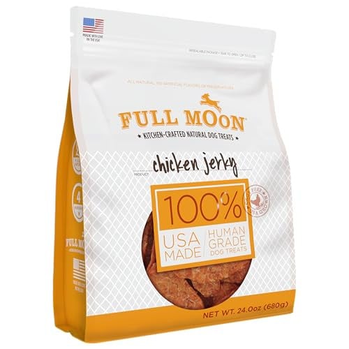 Full Moon Chicken Jerky All Natural Grain Free Dog Treats 24-Oz