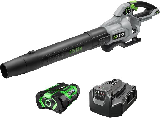 EGO Power+ LB6151 615 CFM Variable-Speed 56-Volt Lithium-ion Cordless Leaf Blower with 2.5Ah Battery and Charger