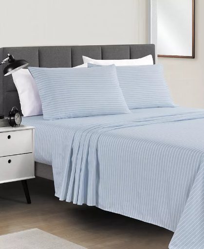 Microfiber Easy Care Printed 4-Pc Sheet Sets - Many Options  Deal