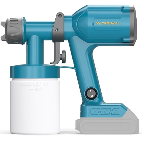 Tilswall Cordless Paint Sprayer for Dewalt 20V MAX battery