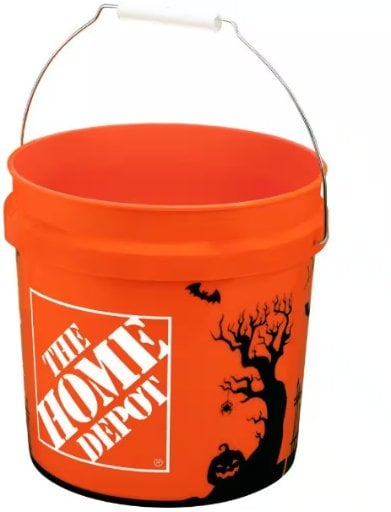 2 Gallon Orange Halloween Bucket Deal