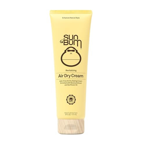 Sun Bum Revitalizing Air Dry Anti Frizz Styling Cream, 6 Oz.