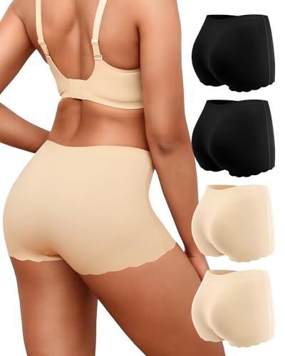 LEVAO Seamless Boyshort Underwear 4-Pack Deal