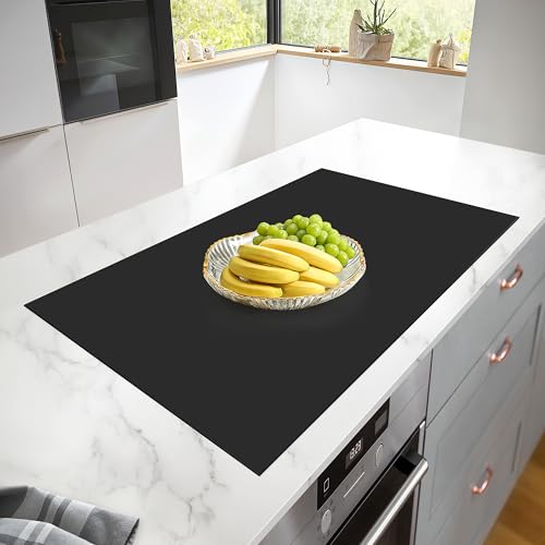 Silicone Mats for Kitchen Counter Heat Resistant Countertop Protector, 25" x 17", Black Deal