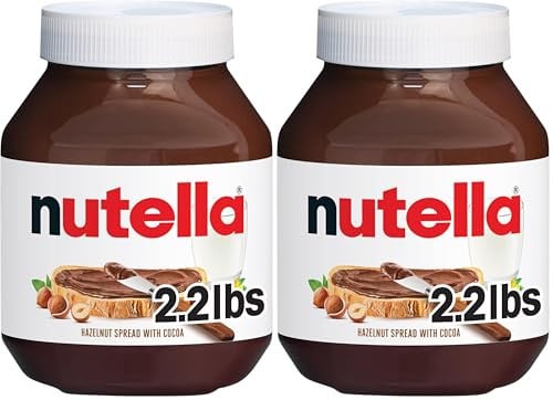 Nutella Hazelnut Spread with Cocoa 35.3 oz Jar (Pack of 2)