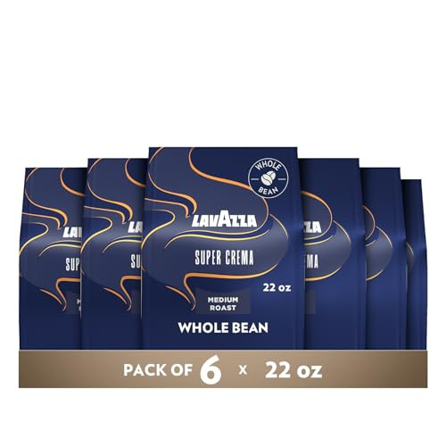 6-Pack 22-Oz Lavazza Medium Roast Whole Bean Coffee Super Crema