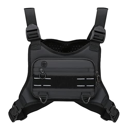 Muserise Men's Sports Running Chest Bag w/ Phone Holder