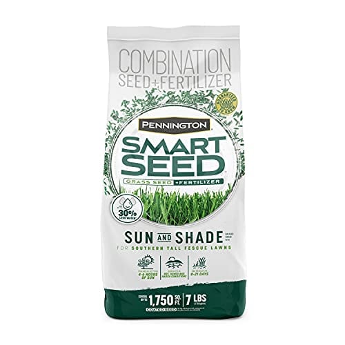 Pennington Smart Seed Sun & Shade Mix Tall Fescue Grass Seed plus Fertilizer for Southern Lawns 7 lb Deal