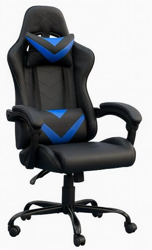 X Rocker Octane Racing Gaming Chair w/ Reversible Faux Leather Cushions (Black)