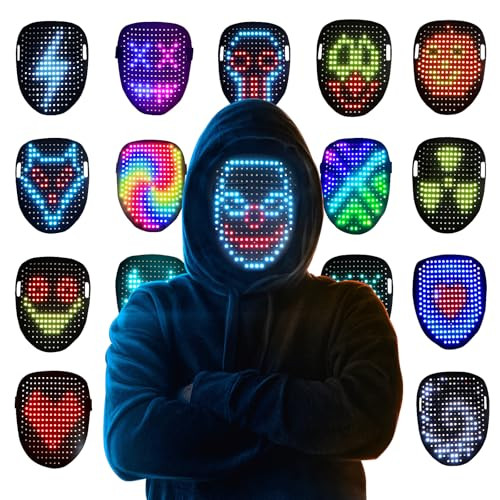 Mr.Pang LED Mask: Light up Mask with Gesture Sensing
