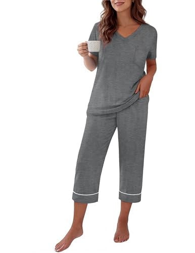 Ekouaer Cotton Pajamas Set with Pockets Deal