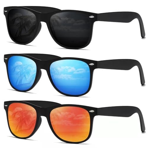DEMIKOS Polarized Driving Sunglasses - 3 Pack Deal