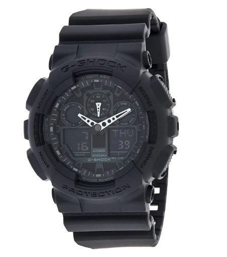 Casio Men's G-Shock Black Dial Watch GA100-1A1
