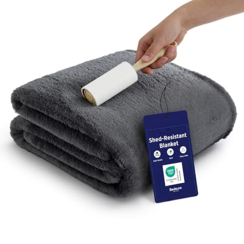 Bedsure Shed-Resistant Anti-Static Fleece Throws & Blankets