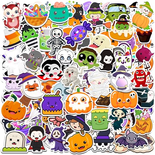 HSHFAMIIY 100-Pc Halloween Waterproof Sticker Pack Deal