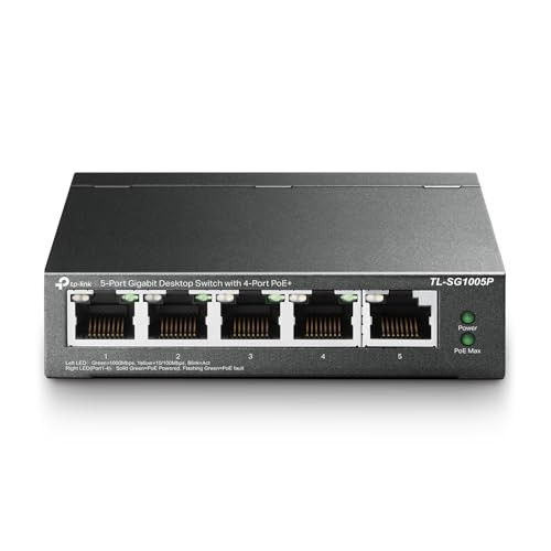 TP-Link TL-SG1005P 5 Port Gigabit PoE+ Switch 65W
