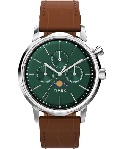 Timex Men's Marlin Jet 40mm Watch - Brown Two- Piece Quick Release Brown Dial Stainless Steel Case Deal
