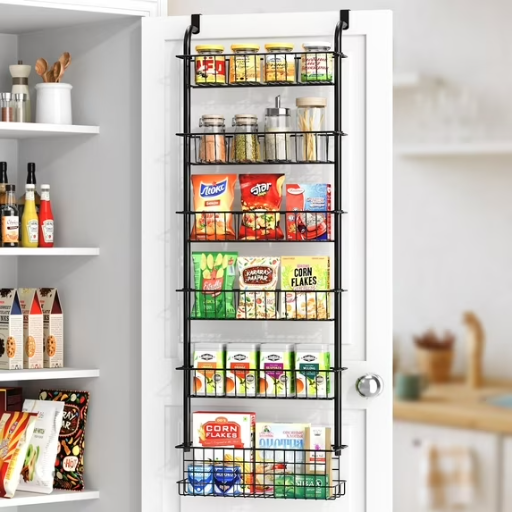 FOUKUS Over the Door Pantry Organizer 6 or 9 Tier