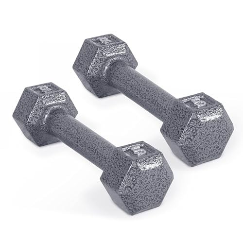 CAP Barbell Cast Iron Hex Dumbbell 5-Lb Pair Deal