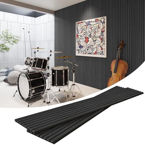 ROOMTEC Acoustic Wood Wall Panels, 2 Pack 94.5” x 12.6” Deal