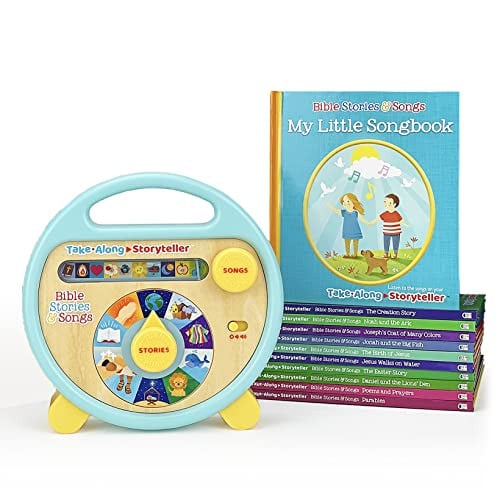 Bible Stories and Songs Interactive Electronic Take Along Storyteller with 11 Books Deal
