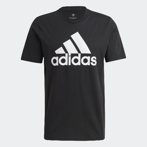adidas Men Essentials Big Logo Tee (Black/White)