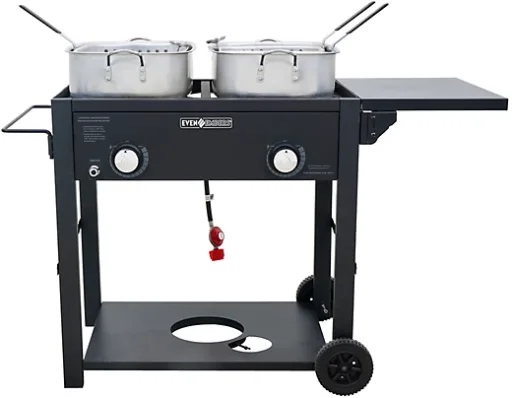 Even Embers 2-Burner Fryer Cart Deal