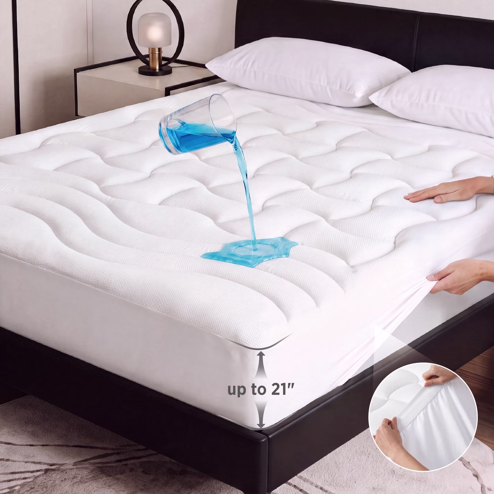 U by Bedsure Quilted Mattress Topper Deal