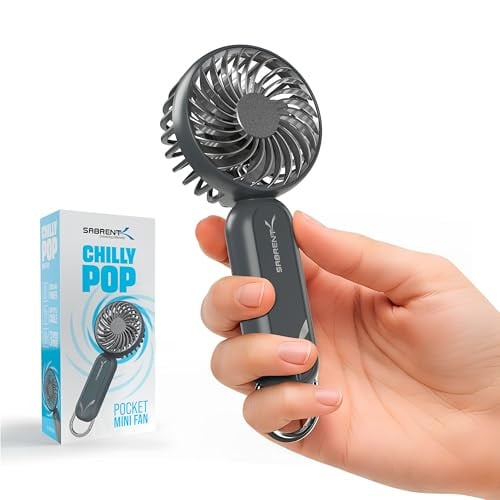 SABRENT ChillyPop USB-C Rechargeable Portable Fan with Hanger Deal