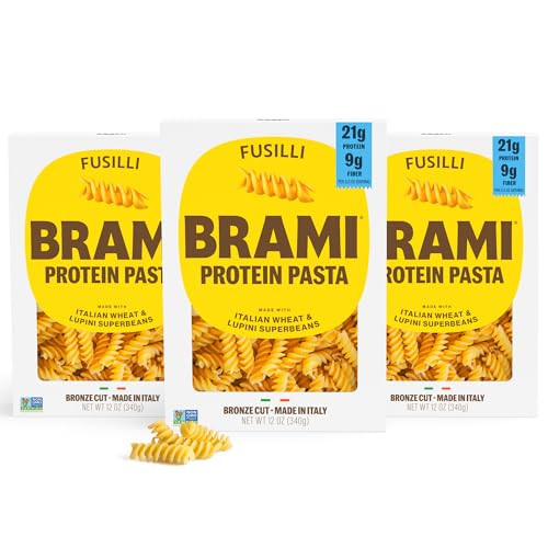 3-Packs 12-Oz Brami Protein Pasta Fusilli