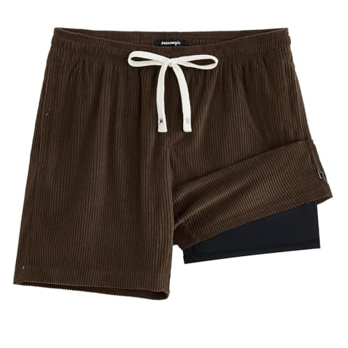Maamgic Men's Corduroy 2-in-1 Shorts