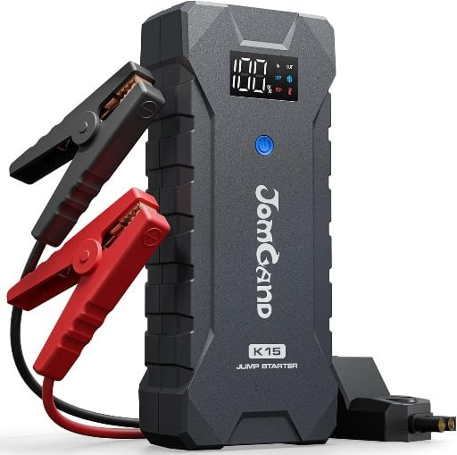 JOMGAND 2500A K15 Jump Starter for Up to 8.0L Gas or 6.0L Diesel Engines