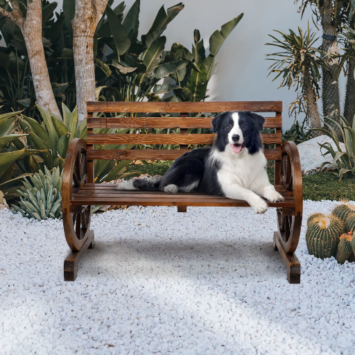 August Grove Olmstead Outdoor Bench (Brown) Deal