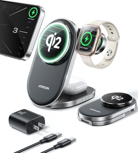 Joyroom 15W 3-in-1 Qi2 Wireless Foldable Charging Station