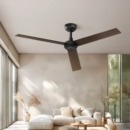 Ebern Designs 52" Indoor Ceiling Fan w/ LED Light & High Air Volume Deal