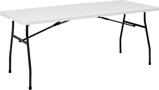 Mainstays 6 Foot Fold-in-Half Plastic Table