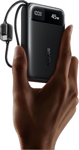 Compact Portable Charger w/Built-in USB-C Cables Deal