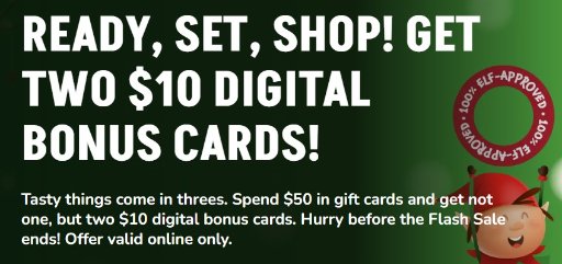 Applebee's Gift Card Bonus (2x $10 Bonus Cards)