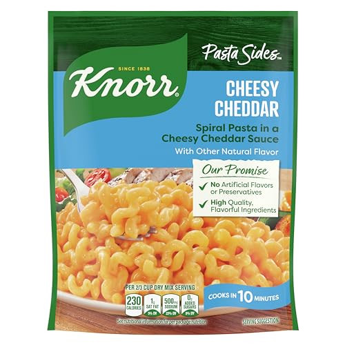Knorr Pasta Sides Cheesy Cheddar Rotini 4.3 oz (Pack of 8)