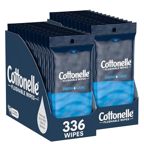 Cottonelle Fresh Care On-The-Go Flushable Wet Wipes 24-Pack Deal