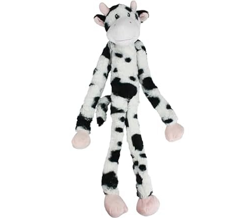 Multipet Swingin' Slevin Cow Dog Plush Squeaky Toy