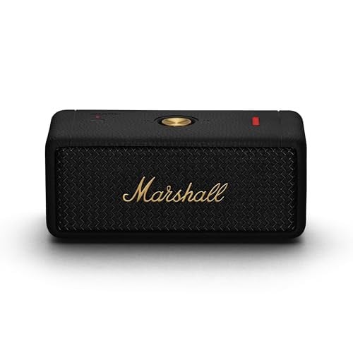 (Resale) Marshall Emberton II Portable Bluetooth Speaker (Black & Brass)