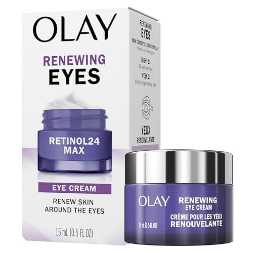 Olay Retinol 24 MAX Night Eye Cream, Fragrance Free Anti Aging Eye Cream (2-Pack) Deal