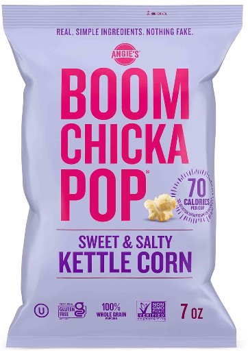 Boom Chick Pop Sweet & Salty Kettle Corn 7oz 2-Pack